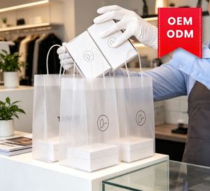 Sacs d'emballage alimentaire en papier kraft OEM avec logo personnalisé, sacs en papier kraft personnalisés avec logo et options de taille, vente en gros, impression personnalisée - Product Image 1