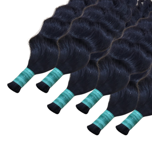 Cabello crudo ondulado natural indonesio 100 paquetes de cabello Remy virgen humano tejido de cabello alineado con cutícula - Product Image 5