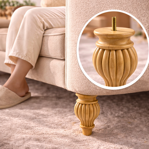 Solid Wood Furniture Legs Luxury Carved <b>Sofa</b> Cabinet <b>Table</b> Legs Natural Wood Durable Replacement Parts for Home Furniture - Product Image 1