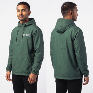 Veste coupe-vent à capuche pour homme avec logo personnalisé OEM, 100% nylon, imperméable, coupe-vent léger pour homme, vêtements d'extérieur - Product Image 4