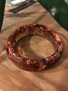 Brazalete de Resina Hecho a Mano Personalizado, Joyería Artística de Resina para Mujeres y Niñas, Accesorio de Moda Ligero para Uso Casual - Product Image 2