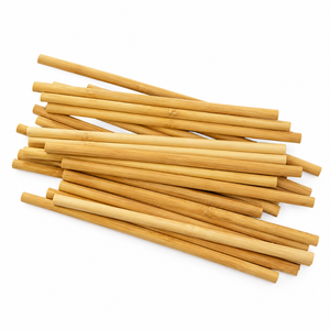 Pajitas de Bambú Naturales Reutilizables, Pajitas Ecológicas Libres de Plástico para Jugos, Café, Cócteles, Suministro al por Mayor para Restaurantes - Product Image 1