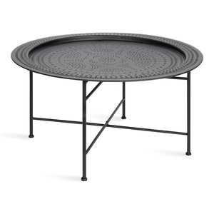 Modern Coffee <b>Table</b> <b>with</b> Unique Geometric Metal Frame and High-End Matte Powder Coating for Designer Interiors - Product Image 1