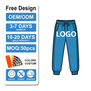 Pantalones de chándal de algodón personalizados OEM, de cintura alta, pierna ancha recta, estilo desgastado, lisos, holgados para hombre - Product Image 4