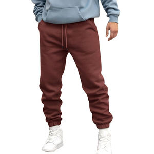 Pantalones deportivos de algodón con logotipo personalizado para hombre, pantalones casuales de estilo urbano, pantalones deportivos apilados, cómodos y transpirables, pantalones para hombre - Product Image 3