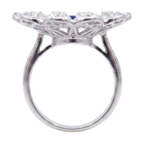 Gemvanity SR1457 Bague de mariage unisexe en moissanite taille brillant, plaqué or 14 carats, sertissage canal, style chrétien classique de luxe - Product Image 3