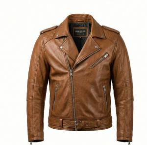 Chaqueta de Motociclista Personalizada de Cuero PU Negro para Hombre, Estilo Biker, Bolsillos con Cremallera, Cuello Alto, Logotipo Frontal, Impermeable, Servicio OEM - Product Image 3