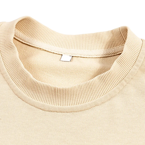 T-shirts épais 240g en molleton bouclette 100% coton, coupe oversize streetwear, tee-shirt personnalisé avec logo, coupe courte et carrée, pour homme, style universitaire - Product Image 5
