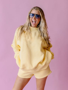 2026 Cotton Rib Pullover Oversized Sweatshirt <b>Top</b> Leisure Hoodies Women <b>Mock</b> <b>Neck</b> Custom logo Screen Print Sweatshirt - Product Image 4