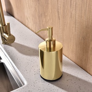 Distributeur de savon mural en acier inoxydable moderne pour salle de bain - Product Image 1