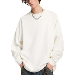 Sweat-shirt unisexe délavé à l'acide, coupe oversize, col rond, style streetwear, impression personnalisée, broderie, OEM ODM - Product Image 1