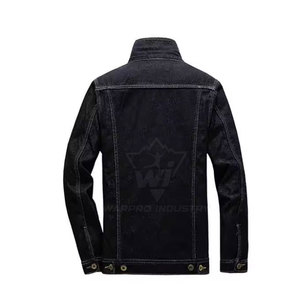 Veste en jean décontractée pour homme, en coton délavé, boutonnée, style streetwear, pour tous les jours - Product Image 3