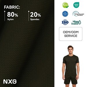 2026プレミアム80%ナイロン20%スパンデックスツイルニットストレッチ生地（Tシャツメーカー向け） - Product Image 1