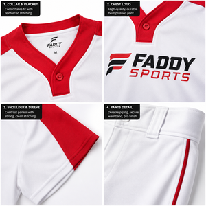 Ensemble d'uniformes de baseball personnalisés par sublimation, séchage rapide, maillot et pantalon de baseball pour équipe, vêtements de sport pour jeunes et adultes, entraînement - Product Image 4
