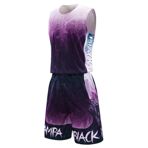 Ensemble d'uniformes de basketball professionnels à sublimation, taille adulte, séchage rapide, fabriqués dans les meilleurs matériaux - Product Image 1