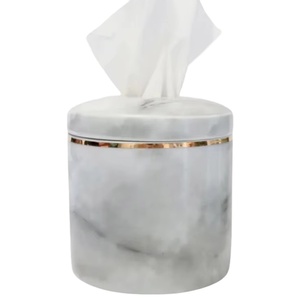 Caja de pañuelos de mármol Labrazel, soporte de caja de pañuelos elegante y lujoso de primera calidad para decoración de baño y dormitorio - Product Image 1