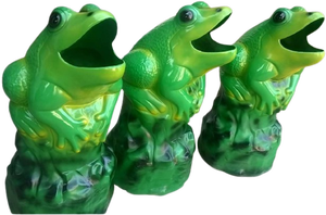 2026 Designer Frog On Mountain-Shaped Standing Fiberglass Induction Type Dustbin Economical Outdoor Customised - Product Image 6