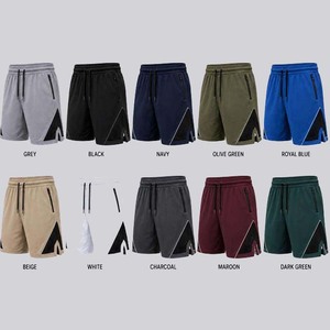 Shorts de sport gris pour hommes à séchage rapide avec poches zippées, taille à cordon de serrage, empiècements en mesh – Idéal pour l'été, respirant et ultra-absorbant - Product Image 6