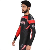 Rashguard formel à séchage rapide 100% coton, leggings de fitness MMA, chemises à manches longues BJJ imprimées sur mesure pour hommes