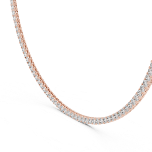 Collier tennis contemporain en diamants de laboratoire en or avec certificat, bijoux de créateur haut de gamme, accessoire de mode - Product Image 6