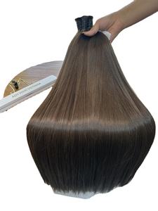 Wholesale Vietnamese 12A Grade Virgin <b>Human</b> <b>Hair</b> <b>Extensions</b> Soft Silky Machine Double Weft Straight Full Cuticle Alignment - Product Image 3