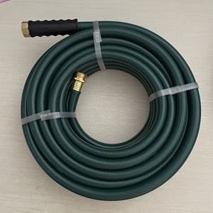 Tuyau d'arrosage de jardin en PVC robuste de 5/8 pouce, 50 pieds, 400 PSI, avec raccords en aluminium, fabriqué à Taïwan - Product Image 1