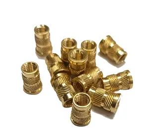 厂家直销价格优质镀镍天然黄铜成品9/32 26 TPI超声波黄铜插件