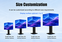 Transtech P2.5 Display LED a Colori Completi 4K HDR10+ Personalizzabile, Leggibile alla Luce Solare, Cubo Creativo per Pubblicità Interna