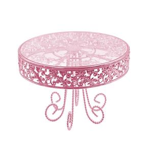 Pedestal metálico para tartas con superficie superior ancha para exhibición de repostería en panaderías, cafeterías y restaurantes, precio al por mayor. - Product Image 4