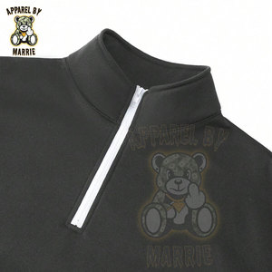 Sudadera Personalizada Premium con Cierre de Cremallera, Estilo Urbano para Hombre, Mezcla de Poliéster/Algodón, Corte Regular, Cuello Camisero, Marca Privada OEM - Product Image 6