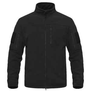 New Autumn Winter Men's Outdoor Sports Casual Windproof Fleece <b>Jacket</b> Stand Collar Mountaineering Sweatshirt <b>Zipper</b> <b>Jackets</b> - Product Image 2