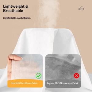 일회용 맞춤형 4피스 침대 시트 세트 여행 호텔 침구 더블 사이즈 두꺼운 방오 방진 매트리스 - Product Image 3
