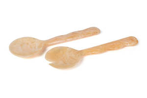 Juego de Cucharas para Servir Ensaladas de Resina de Diseño de Lujo, 10 ml, Mango Largo, Acabado Espejo, Ligeras, Duraderas, Ecológicas, Grosor de 5 mm - Product Image 5