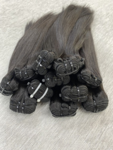 Extensiones de Cabello Virgen Vietnamita, Doble Trama a Máquina, Paquetes de 100g, Cutícula Alineada, Listo para Permanente, Todos los Colores, para Tejer - Product Image 5