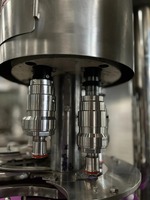 Machine de rinçage, remplissage et bouchage automatique électrique 200 Bpm pour bouteilles d'eau pure 200 ml et 1 L, contrôlée par PLC, haute productivité