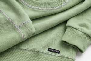 Sweat-shirt à col rond vert sauge pour femme, pull à épaules tombantes, manches longues, haut décontracté - Product Image 6