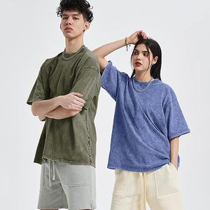 T-shirt de sport pour homme en coton 100% délavé à l'acide, coupe classique, impression DTG, haute qualité, personnalisé, vintage, anti-plis, respirant - Product Image 2