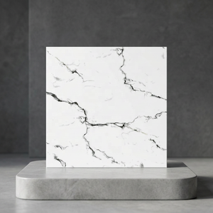Offre Spéciale 400x400 Carrara blanc mat Surface émaillée Porcelanto carreaux de sol pour sol Standard blanc marbre carreaux de céramique 40x40 - Product Image 3