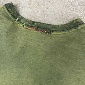 Camisetas de hombre 2026 personalizadas, de algodón 100% de alto gramaje, de punto, con efecto desgastado, corte holgado y extragrande, con lavado ácido y efecto descolorido por el sol, lisas. - Product Image 3