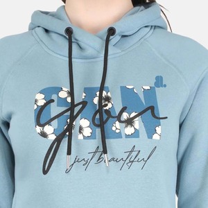 Nouveau sweat à capuche zippé personnalisé imprimé et teint pour femme, style vintage, coupe oversize, en coton, décontracté, hiver, respirant, écologique - Product Image 5