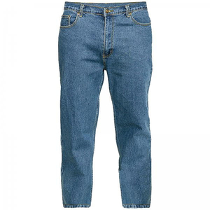 Jeans de Mezclilla de Algodón de Pierna Recta, Cintura Media, Corte Regular, Color Sólido, Estilo Casual para Hombre, Ropa de Otoño, Venta al Por Mayor - Product Image 1