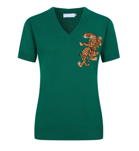 เสื้อยืดฤดูร้อนคุณภาพดี ผ้าโพลีเอสเตอร์ผสมคอตตอน พร้อมลายปัก สำหรับผู้ชายและผู้หญิง สินค้ามาใหม่ - Product Image 3