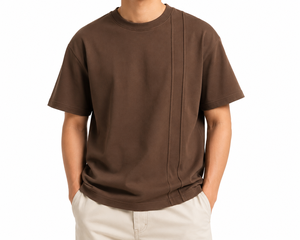 เสื้อยืดคอกลมแขนสั้นผู้ชาย สีพื้น ผ้าฝ้าย ทรงปกติ สไตล์ลำลอง คุณภาพสูง ผ้าเจอร์ซีย์ถัก - Product Image 3