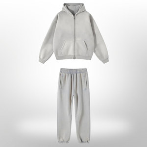 Custom Women Acid Wash <b>Zip</b>-<b>Up</b> Hoodie and Jogger Tracksuit Set Casual Loose Fit Custom Streetwear Hooded <b>Zip</b> <b>Up</b> Tracksuits - Product Image 2