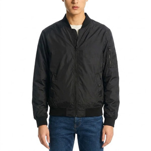 Custom OEM Bomber <b>Jacket</b> Wholesale Private Label Streetwear <b>Jacket</b> Durable Nylon Construction with Ribbed Cuffs - Product Image 1