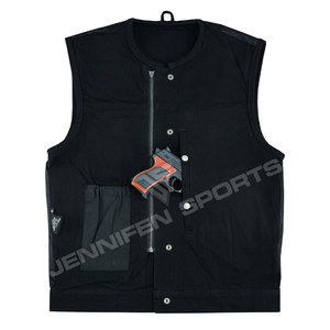 Chaleco de lona 100% algodón para hombre, hecho a medida, para motociclistas, ropa de cuero para clubes de motociclistas y grupos de motociclistas, ideal para el verano. - Product Image 3