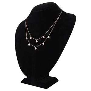 Luxury 14K Rose Gold Triple Diamond Cluster Marquise Halo IGI Certified <b>Pendant</b> Necklace Dainty Fine Jewelry Women Anniversary - Product Image 4