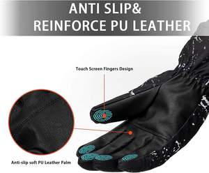 2022 <b>Ski</b> Gloves Waterproof Winter Warm Gloves Cold Snowboard Gloves Touch Screen for Outdoor Sport Men Women - Product Image 3