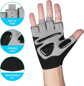 Training Weight Lifting <b>Gloves</b> for Men Women Wrist Support Padded Extra Grip Palm Protection <b>Gloves</b> Cycling,Hanging,<b>Pull</b> <b>ups</b> - Product Image 3