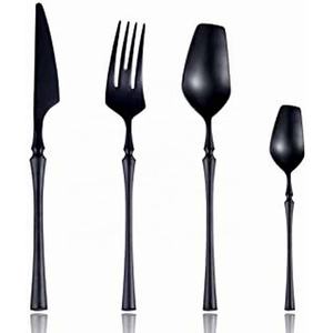 Luxury High Quality Stainless Steel Silver Flatware Set with Unique Design Modern Look <b>Cutlery</b> for Wedding Home Hotel - Product Image 3